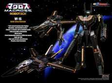 «Роботек» (Robotech) kc kitzconcept太空堡垒超时空要塞1/72 vf-1s 黑金限定