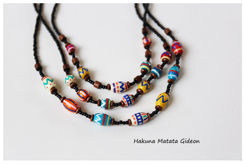African Jewelry, Kenyan Ethnic Style, Purely Handmade and Hand-Painted, Wooden Necklace, Totem, Bohemian Style African Jewelry, Kenyan Ethnic Style, Purely Handmade and Hand-Painted, Wooden Necklace, Totem, Bohemian Style
