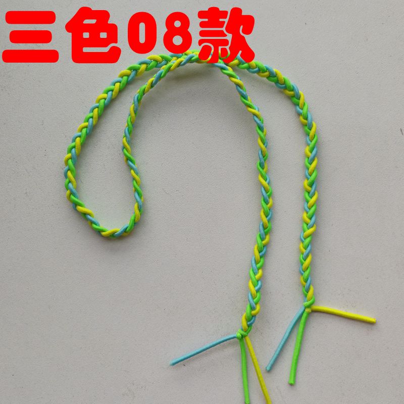 Tay tinh khiết làm ba sợi dây, dây cao su chất lượng cao, phụ kiện tóc cô gái, mũ, xoắn, tóc đuôi ngựa, dây tóc dài - Phụ kiện tóc kẹp càng cua 5 răng