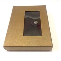 A5 B5 black wine red leather business notebook office buckle notepad retro printable LOGO box