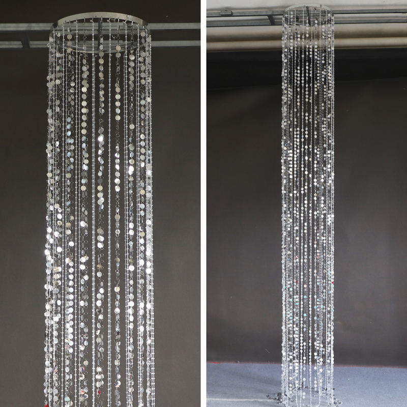 Wedding Crystal Bead Curtain Ring Ceiling Hanging Decoration Acrylic Crystal Bead Curtain Banquet Hall Ceiling Decoration Props Wedding Crystal Bead Curtain Ring Ceiling Hanging Decoration Acrylic Crystal Bead Curtain Banquet Hall Ceiling Decoration Props