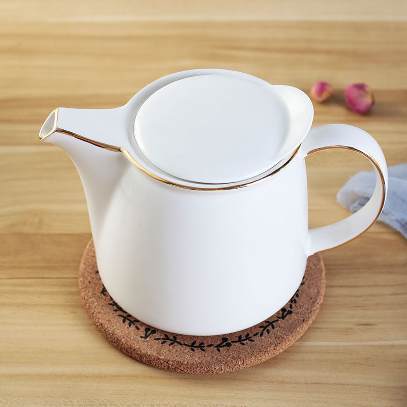 Household ceramic bubble teapot coffee single pot filter bubble afternoon tea export Japanese tea set office hotel dining room