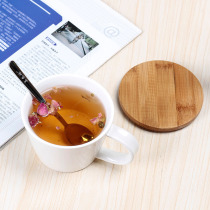 Mug Ceramic simple home office white porcelain water cup with lid spoon Coffee cup Milk cup Tea cup Export cup
