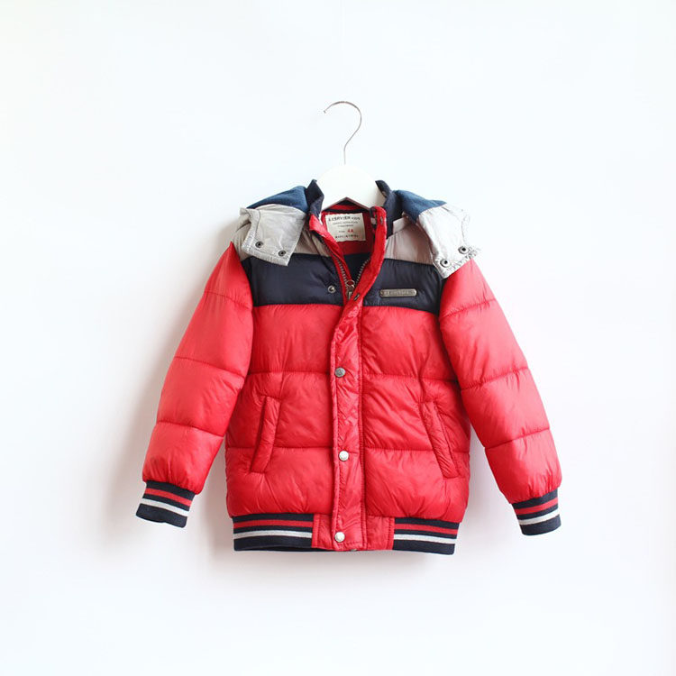 2-10 years old high 95-130 foreign trade children's clothing boys winter color sandwich cotton shake grain velvet cotton clothing children's cotton wool cotton clothing