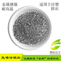 Spray-free silver sand powder injection molded aluminum silver dots are dust-proof and high temperature resistant and can be used for plastic color matching and silver extraction masterbatch