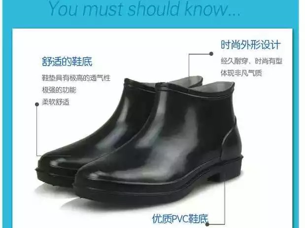 Giày đi mưa nam thấp giúp giày thời trang quần short nam cao su Giày nữ chống nước chống trượt cao su chống trơn trượt - Rainshoes ủng bọc giày đi mưa