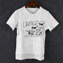 Summer money CAMkidds boy T-shirt childrens special cabinet identical pure cotton short sleeve starred round collar blouses