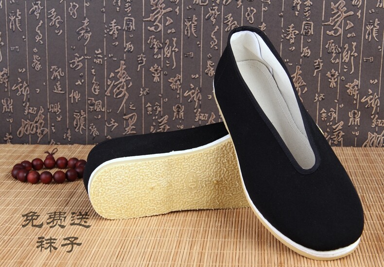 Yi Mont Six Sisters Old Beijing Cloth Shoes Pure Cotton Round Mouth Klayer Cloth Resin Bottom Tai Chi Morning Practice Walk Casual Shoes
