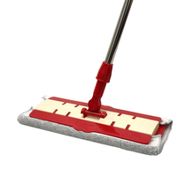 Good daughter-in-law flat mop solid wood floor large mop dust push clipable cloth Old towel lazy rotating row mop
