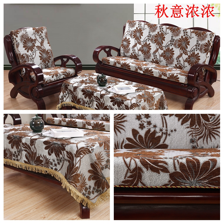 Trung Quốc duy nhất ba màu đỏ rắn gỗ sofa đệm đệm đệm với tựa lưng trượt- trên miếng bọt biển mùa xuân và mùa thu mùa đông ghế đệm