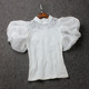 ເສື້ອຢືດ crocheted temperament ເປັນຮູຂຸມຂົນ