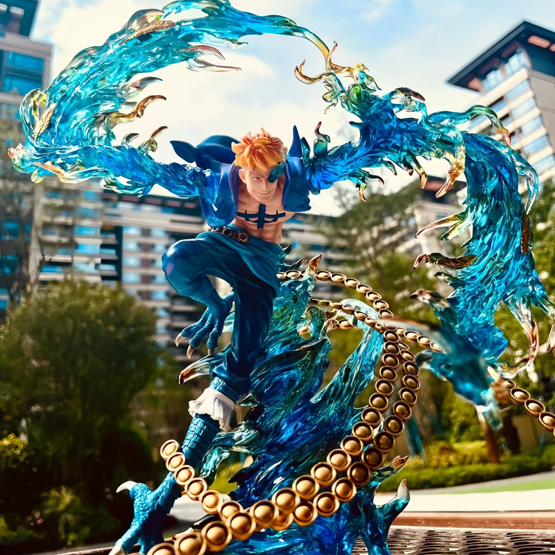One Piece Series One Piece Flying Marco Scene Model Gk Figure Trendy Toy Statue Ornament