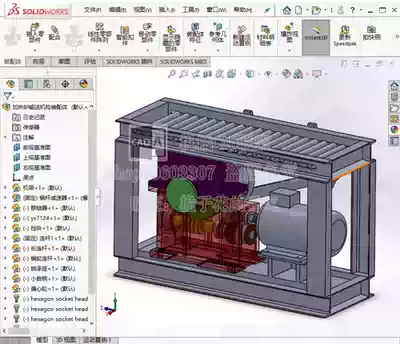 Heating furnace loader design CAD drawings pro E and solidworks three-dimensional model mechanical drawing design