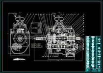 Medium truck three-axis transmission design commercial truck with CAD drawings and instructions mechanical materials