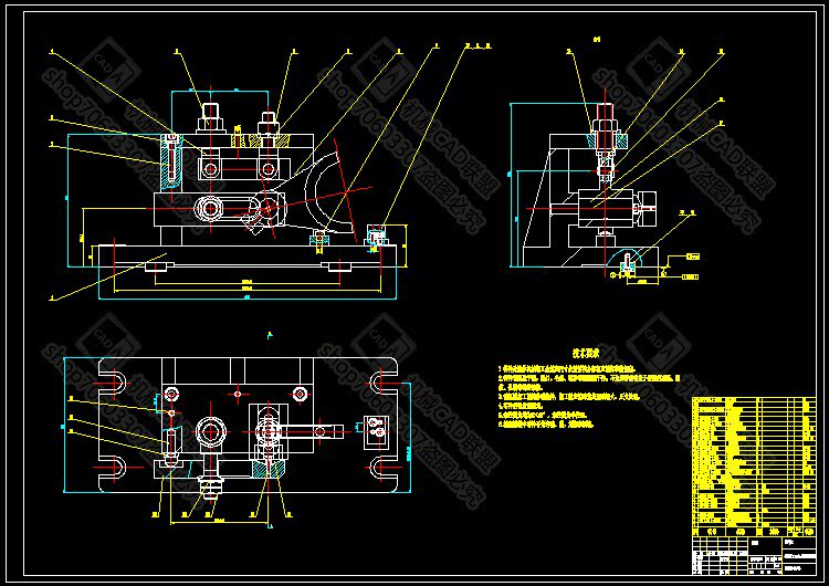 Process and milling clamp design CAD drawing process for tractor gearbox fork parts
