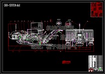 PF455 type rice transplanter design includes CAD drawings and instructions for agricultural machinery drawings material design
