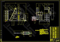Design of 900x1200 simple pendulum jaw crusher including CAD drawings and calculation instructions mechanical drawing design
