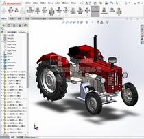 Home driving type mower Overall structural design with CAD drawing SW and UG three-dimensional model note