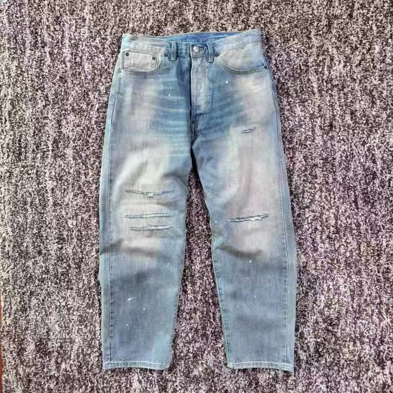A.Presse Japan Okayama Modified 501 Vintage Washed Distressed Painted Selvedge Jeans