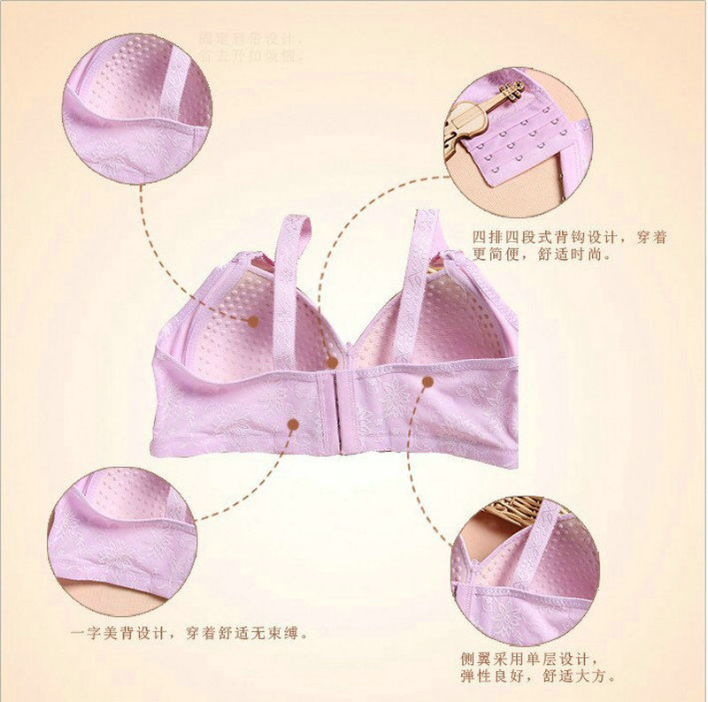 Bi Ying Youlan 8817 không có vòng thép áo ngực mỏng bra đồ lót cỡ lớn cotton trung niên mẹ béo mm100c áo ngực