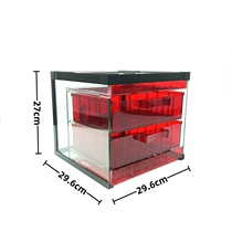 Fish tank bottom filter tank DIY custom dry and wet separation box upper filter tank filter trapped water tank trickle box double-layer rain box