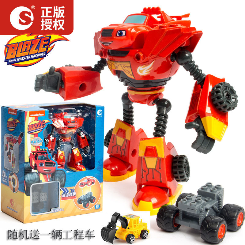 Genuine Whirlwind Racing Team Toy Speed Alloy Car Transforming Robot Darlington Rescue Bus for Ages 3-6