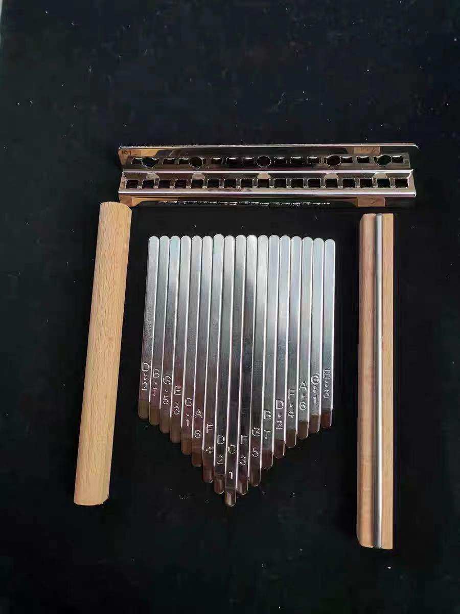 Kalinba Thumb spring sheet 17 Sound 21 Sound with sound scale Manganese Steel Fingerkey Five Gold Accessories Full Set