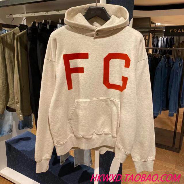 Hong Kong Direct Mail FEAR OF GOD Fall/Winter 2021 New Red Letter FG Hooded Sweatshirt