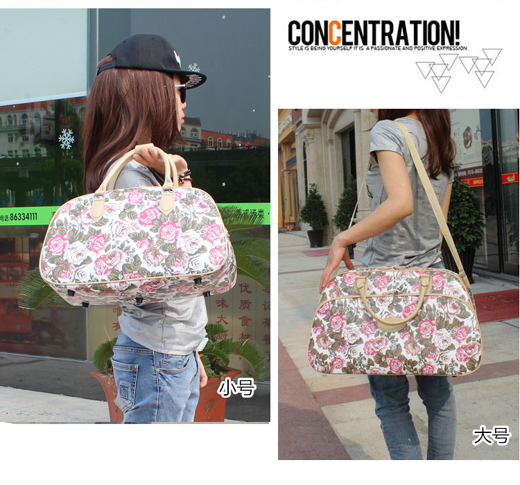 Túi du lịch xách tay PU da chống thấm dung lượng lớn nữ duffel túi kinh doanh du lịch lên máy bay shop bán túi du lịch