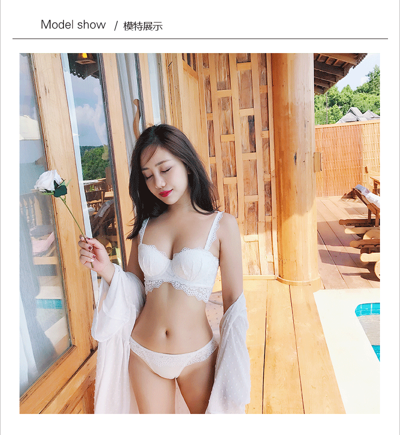 Anna mật ong nguyên bản đồ lót trắng phụ nữ thu thập dày áo ngực gợi cảm 1/2 nửa áo ngực ao lot