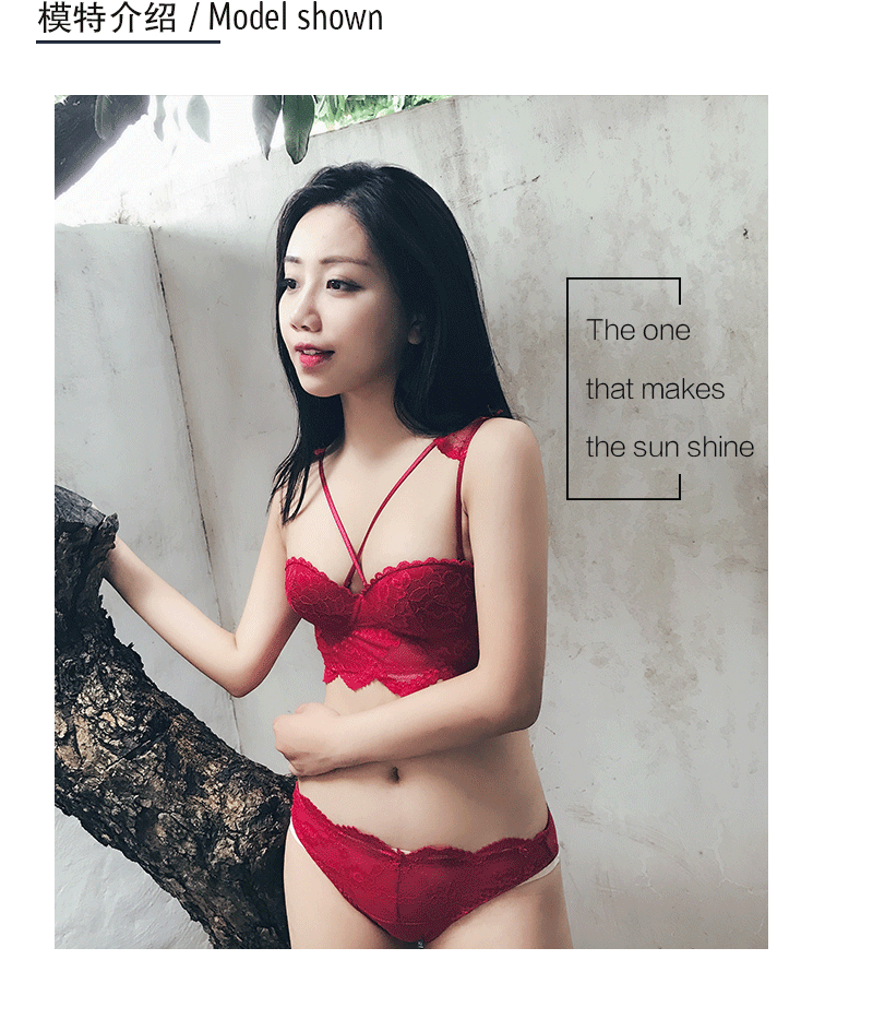Anna mật ong cup nhỏ đồ lót nữ không có vòng thép ngực nhỏ tập hợp điều chỉnh áo ngực chéo vai dây đeo áo ngực áo ngực cho người ngực lép