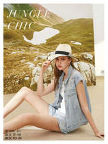 Taiwan Womens Jingjing Spring and Summer New Womens Clothing *R2C1F Fashion Versatile Slim Vest 2280