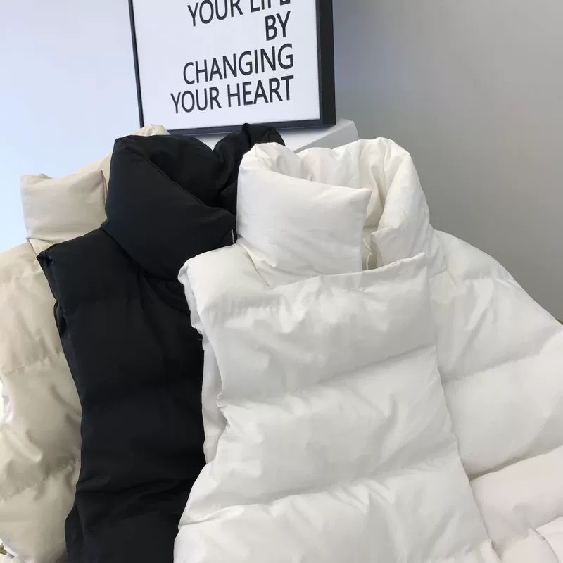 Châu Âu và Hoa Kỳ Quạt áo bằng lụa cotton nữ 18 mùa thu và mùa đông mới thả lỏng mỏng giữa áo dài tay áo khoác cotton mẫu áo khoác nữ đẹp 2020