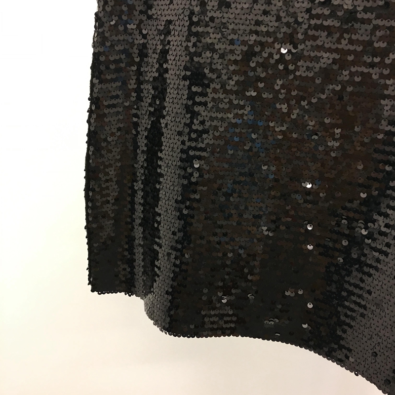 2018 mùa thu mới Châu Âu và Mỹ cao eo sequin váy sinh viên hoang dã Một từ váy váy ngắn váy mỏng quần áo của phụ nữ chân váy xếp ly dài qua gối
