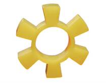 Polyurethane hexagonal block high temperature resistant coupling Elastic Block plum blossom elastic ring coupling cushion