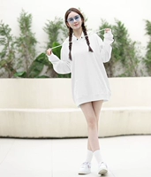 Белые флисовые очки, носки