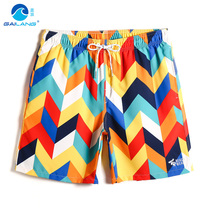 Gina Seaside Resort Mens Quick Dry Downpable 50% Pants Beach Pants Bubble Spa Flat Corner Swim Trunner Tide