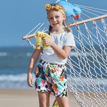 Gina Summer Speed Dry Beach Pants Children Cartoon Swimsuit Loose Shorts Parent-child Seaside Holiday Men And Womens Swimwear Pants