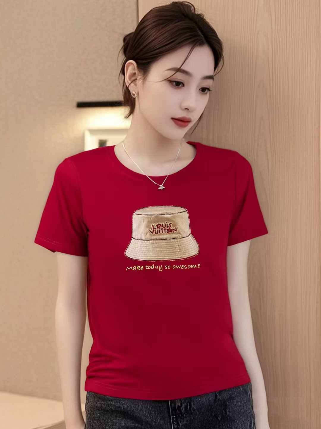 特价俞瑄73018专柜正品2025夏季新品时尚百搭柔软短袖冰丝棉T恤