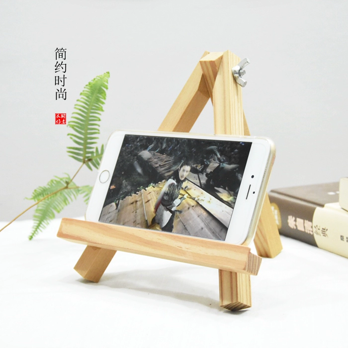 Woody gỗ gỗ khung gỗ ipad giữ Tablet PC Creative Desktop giường điện thoại - Phụ kiện máy tính bảng