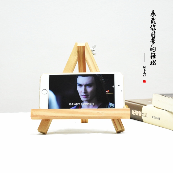 Woody gỗ gỗ khung gỗ ipad giữ Tablet PC Creative Desktop giường điện thoại - Phụ kiện máy tính bảng bàn phím ipad air 2