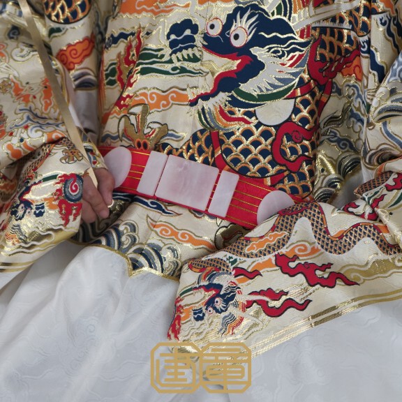 [Wedding Clothes Dotted Bouquet] Dotted Bouquet Wedding Clothes Leather Belt Mingzhi Han Dynasty Han Wedding Traditional Wedding Belt Dotted Bouquet Imitation White Jade