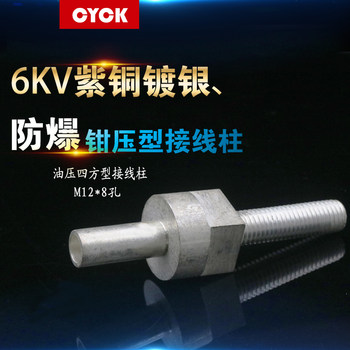 6Kv High-Voltage Terminal Block Hydraulic Crimping Terminal M12 Screw Terminal Hydraulic Type Crimping Copper Brass