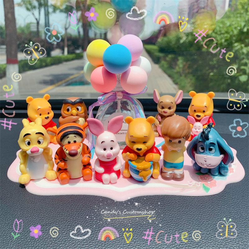 Candy custom Winnie the Pooh family photo super cute scene car decoration confession balloon Interior decoration
