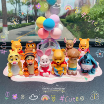  Candy custom Winnie the Pooh family portrait super cute scene car decoration Confession balloon car interior jewelry