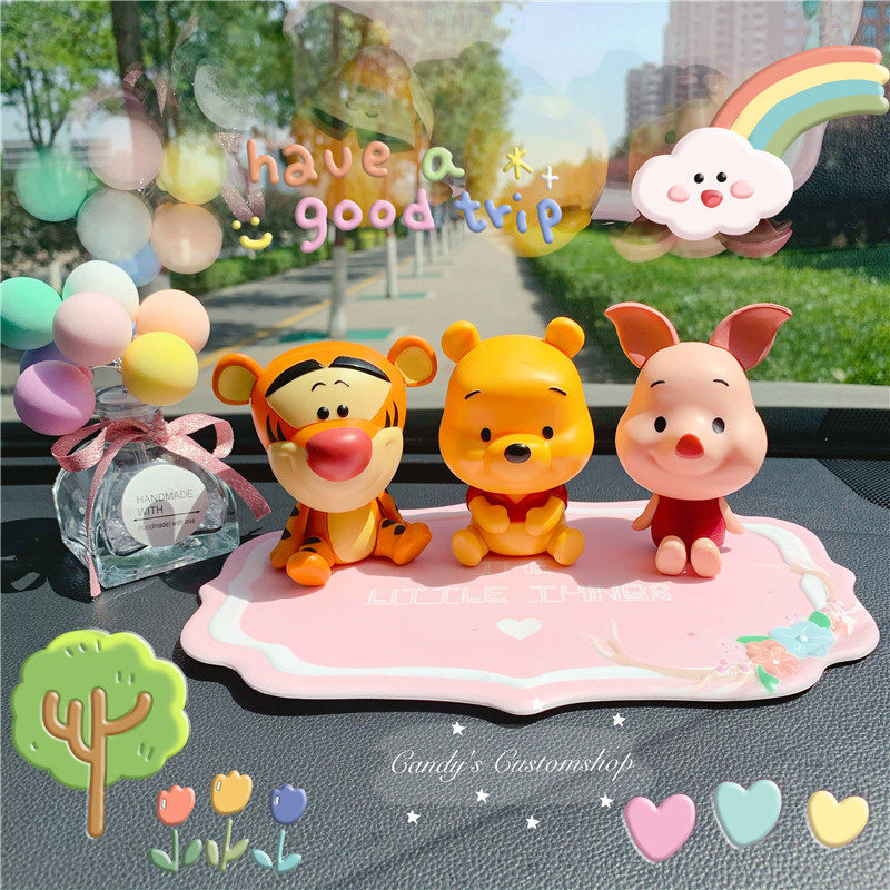 Candy Custom Little Bear Vini Jump Tigger Pig Scene On-board Pendulum with Cartoon Cute Adornment in the car