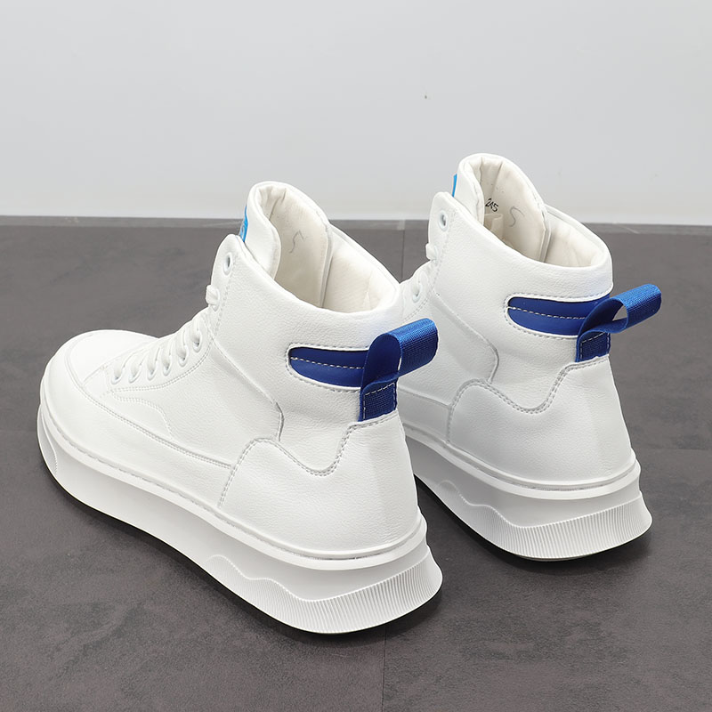 White Martin Boots Man Fall British Style Personality with High Boots Fashion Casual Boots in the Fashion Boots