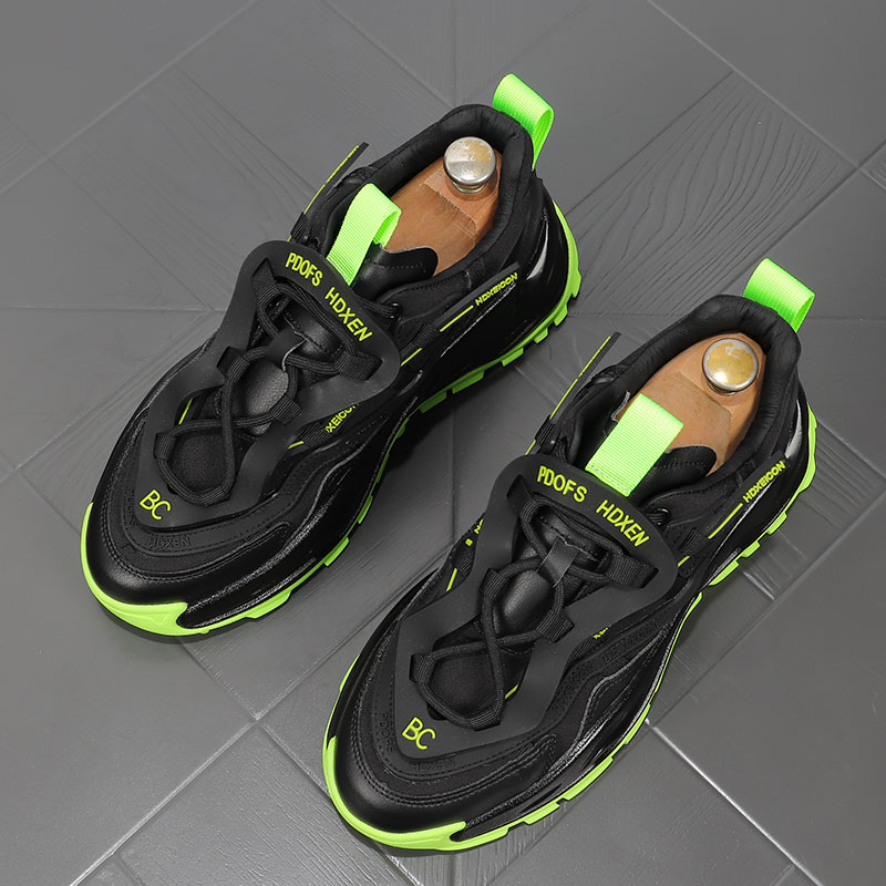 European station men's shoes 2023 new in tide retro casual sneakers hundred trend thick soles increase daddy shoes