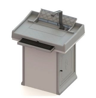 Steel plastic table F860K