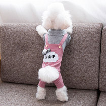 Puppy bib pants four-legged clothing Teddy Bomei small dog Bi Bear spring and autumn thin autumn clothing sweater autumn and winter clothing